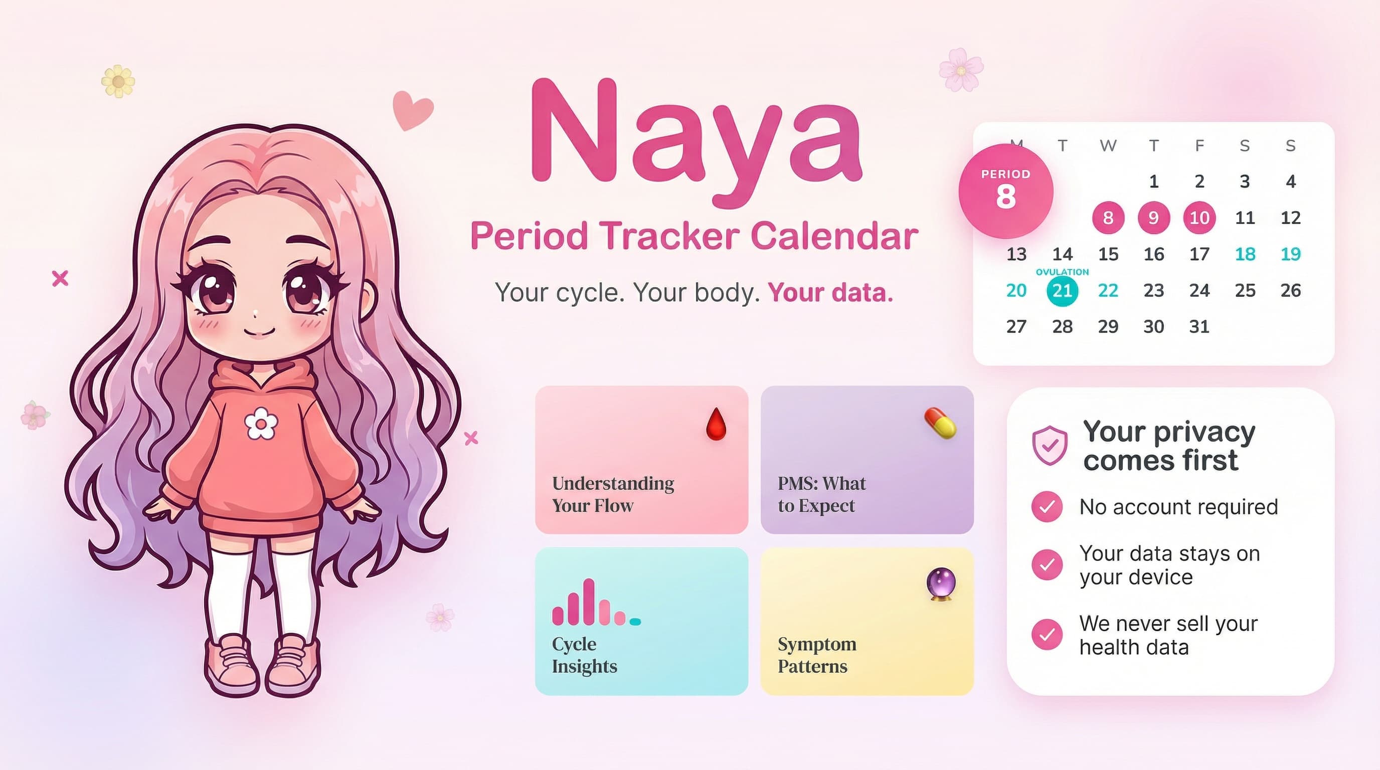 Naya — Period Tracker Calendar